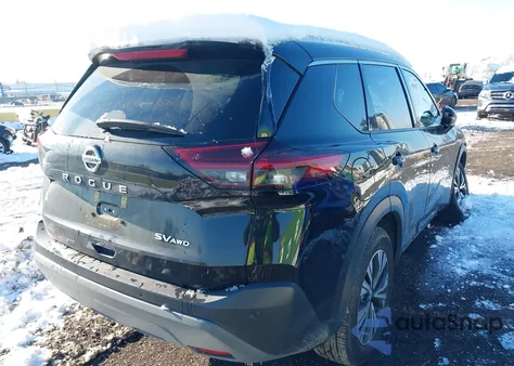 2021 Nissan Rogue Sv Intelligent Awd из США, поврежденный, VIN 5N1AT3BB9MC814188